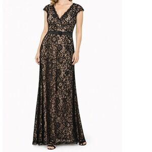Womens Small Maxi Dress Black Sleeveless Formal Evening Long 57 in‎ Length